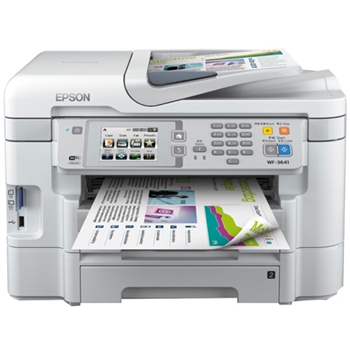 爱普生Epson WF-3641彩色喷墨一体机 (无线商用打印机复印扫描传真)