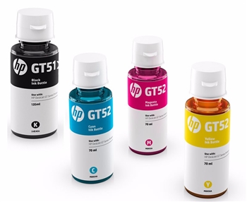 惠普HP GT51\GT 53\GT52原装墨水（适用于HP411/511 /518 /519 /518/ 538 /618/HP 5810/5820/310/410/318/418/319 打印机）