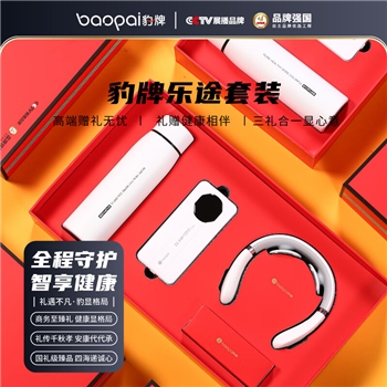 豹牌按摩器健康个护套装保温杯颈椎按摩仪电动牙刷筋膜枪充电宝组合 BP-T65保温杯+快充移动电源+颈椎按摩仪