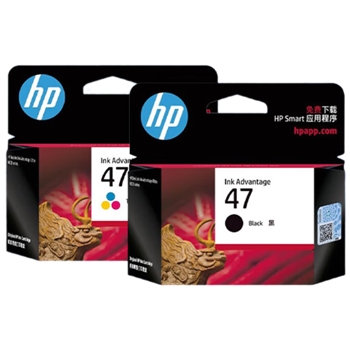 惠普（HP）原装47彩色墨盒双支装 适用HP4825 4826 4877 4828 4829 4925 4926 4928 4929 4977 4978打印机墨盒
